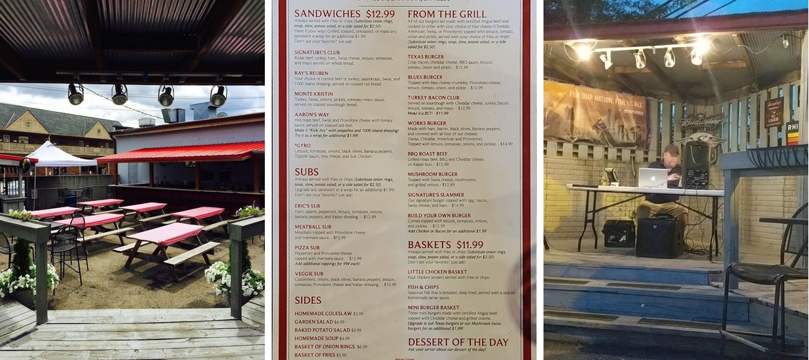 Signatures Mill Stone Tavern Menu